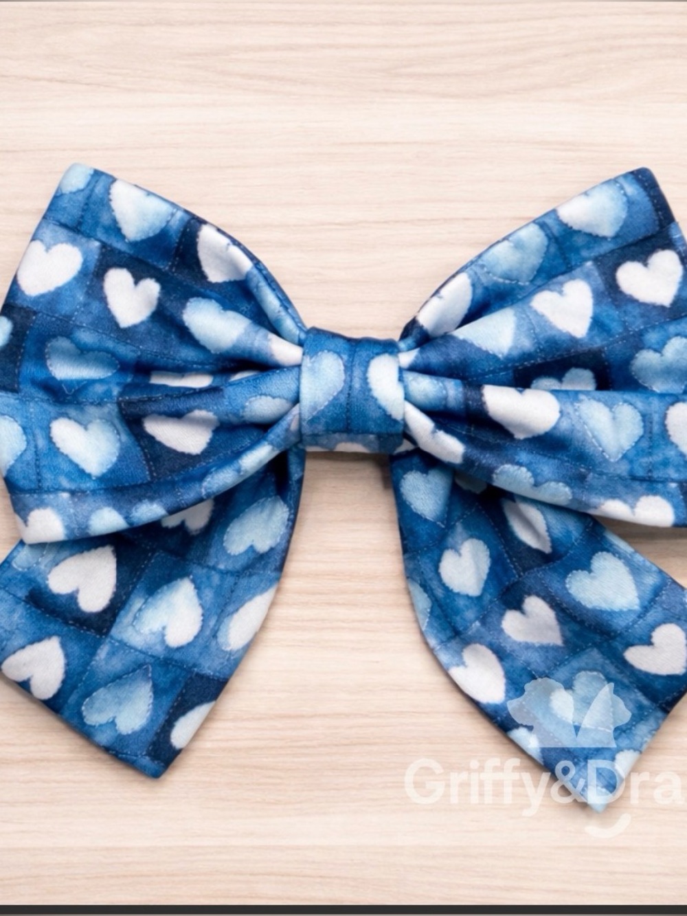 🐾SALE🐾Blue Heart Bow Pet Accessory - - Picture 2 of 6